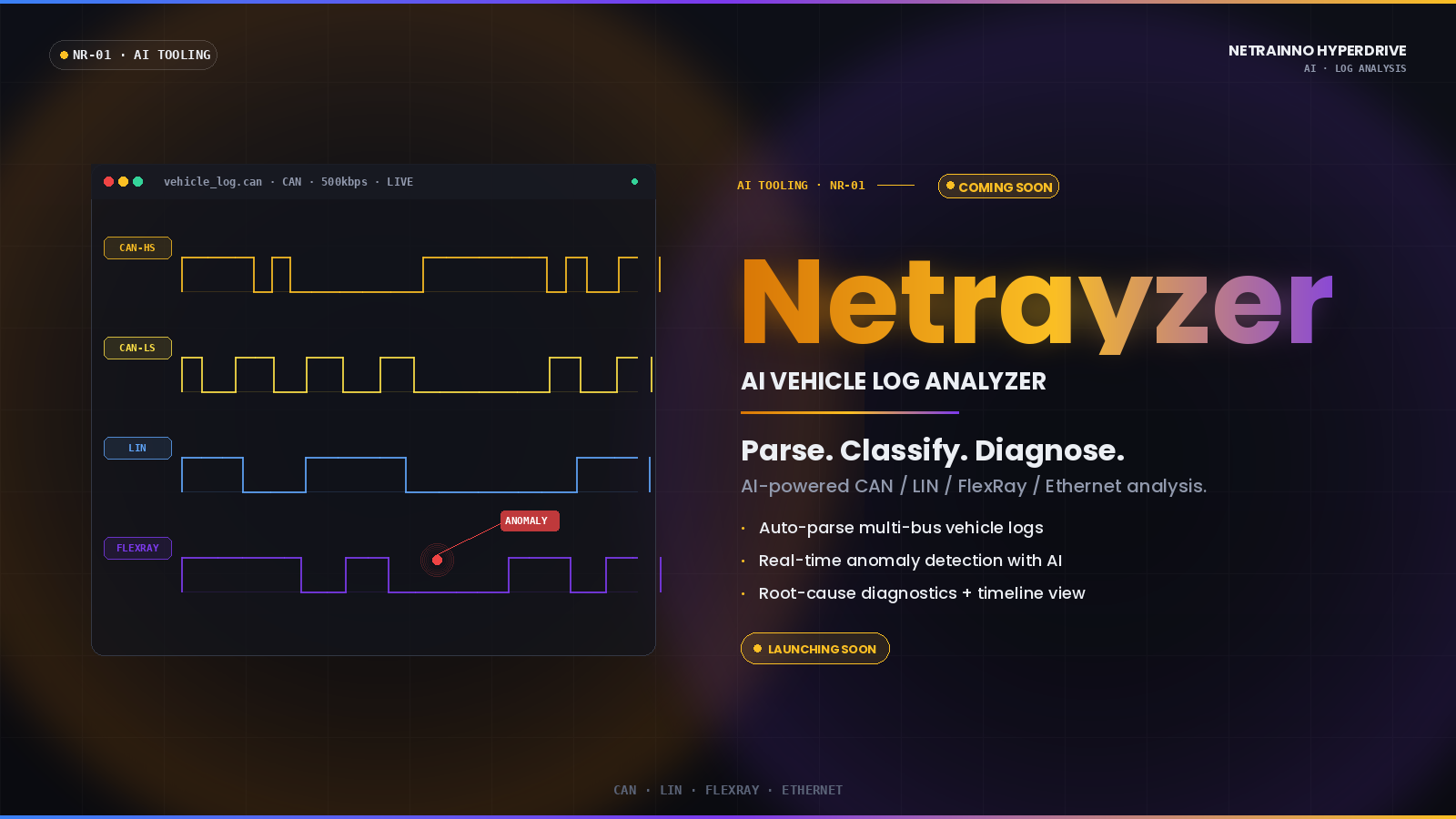 Netrayzer AI Vehicle Log Analyzer